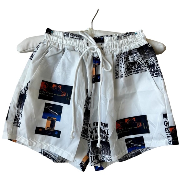 SHEIN Pants - Sports Shorts With Back Pockets Tie Waist Time Space Made Extreme by Shein Small
